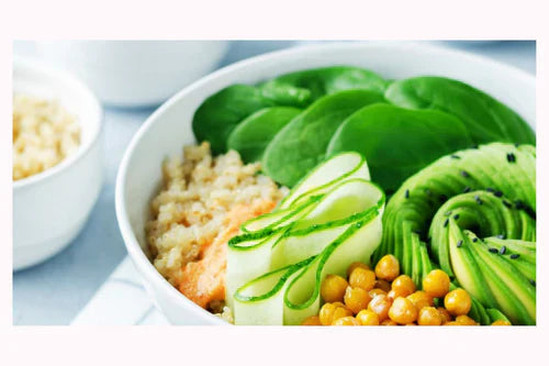 Chickpea Spinach Salad With Tamari Vinaigrette